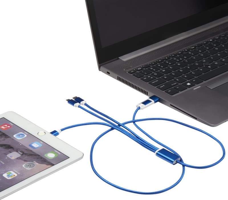 Versatile 5-1 recycled aluminium charging cable 9