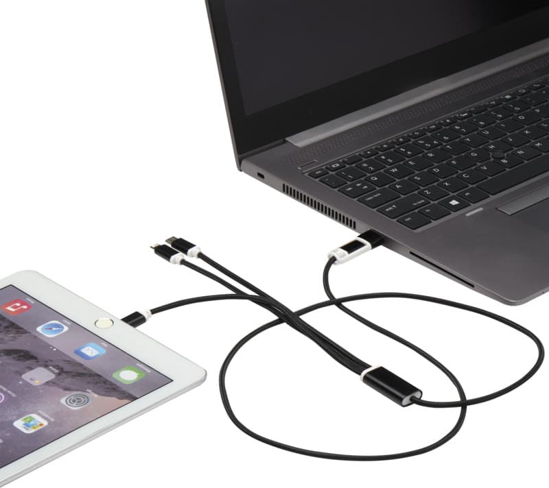 Versatile 5-1 recycled aluminium charging cable 21