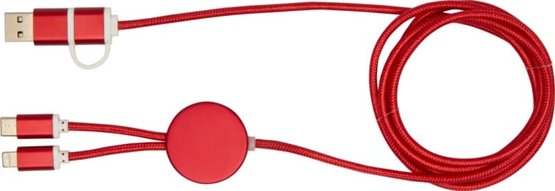 Alasia 5-in-1 recycled aluminium and plastic 150 cm data sync and 27W fast charge cable 2