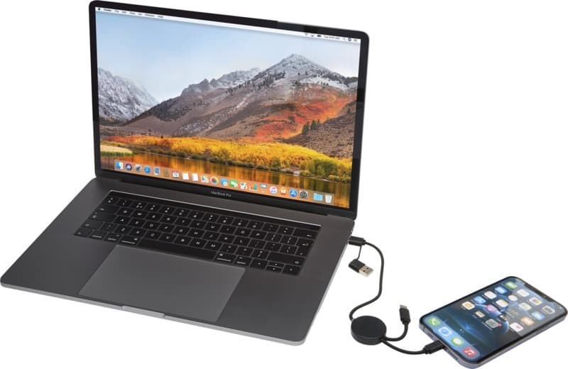 Citala 5-in-1 recycled plastic 30 cm data sync and 27W fast charge cable 6