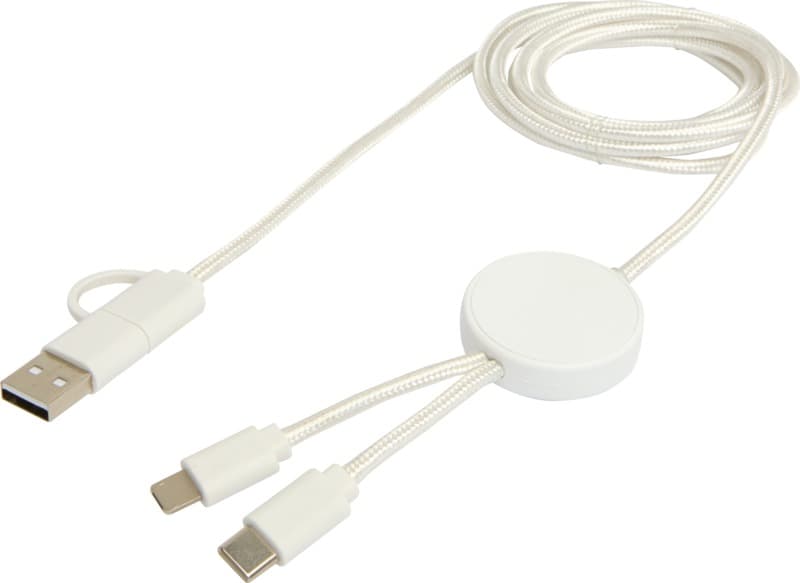 Citala 5-in-1 recycled plastic 150 cm data sync and 27W fast charge cable 12