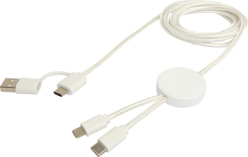 Citala 5-in-1 recycled plastic 150 cm data sync and 27W fast charge cable 13