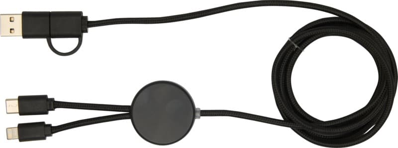 Citala 5-in-1 recycled plastic 150 cm data sync and 27W fast charge cable 2