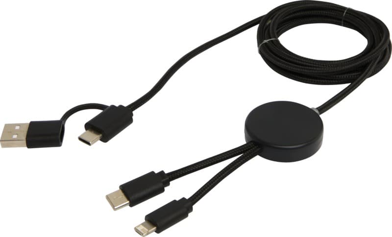 Citala 5-in-1 recycled plastic 150 cm data sync and 27W fast charge cable 5
