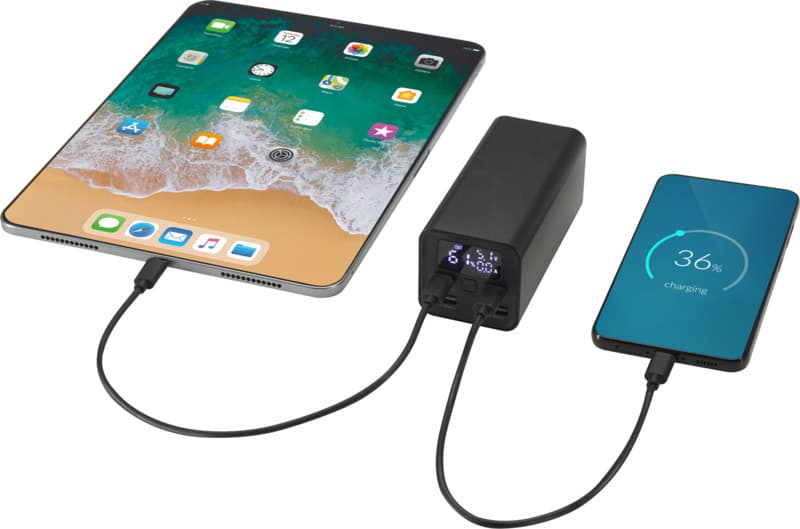 Acamar 20.000 mAh 70W recycled aluminium laptop power bank 6