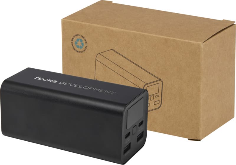 Acamar 20.000 mAh 70W recycled aluminium laptop power bank 10