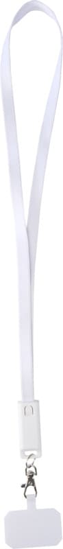 Franz recycled plastic smartphone lanyard with built-in data sync and 65W fast charge 5-in-1 cable 1