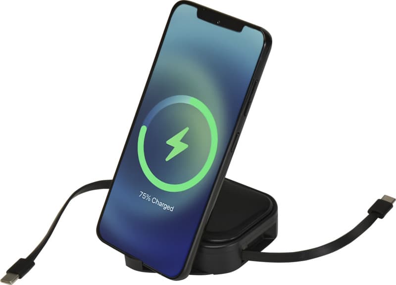 Gloas 5-in-1 recycled retractable data sync and 100W fast charge cable with smartphone tool kit 13