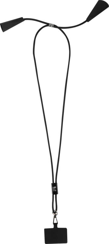 Funi recycled plastic smartphone lanyard with built-in data sync and 100W fast charge 5-in-1 cable 7