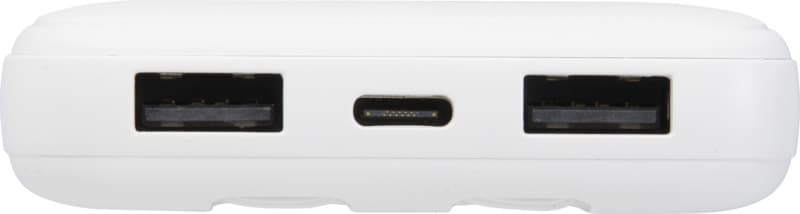 Adhil 10.000 mAh 10W recycled plastic power bank with 2 built-in cables 14