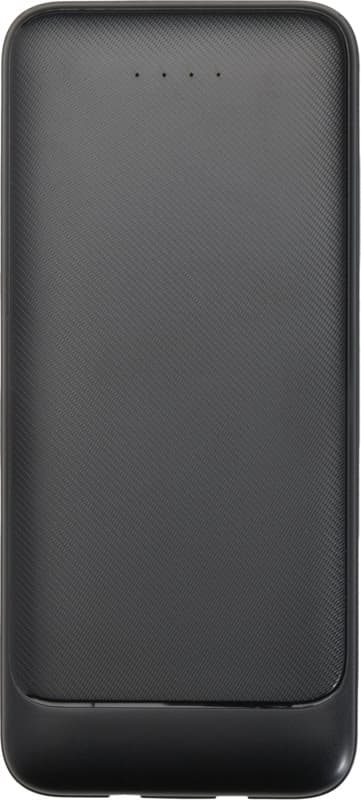 Adhil 10.000 mAh 10W recycled plastic power bank with 2 built-in cables 2