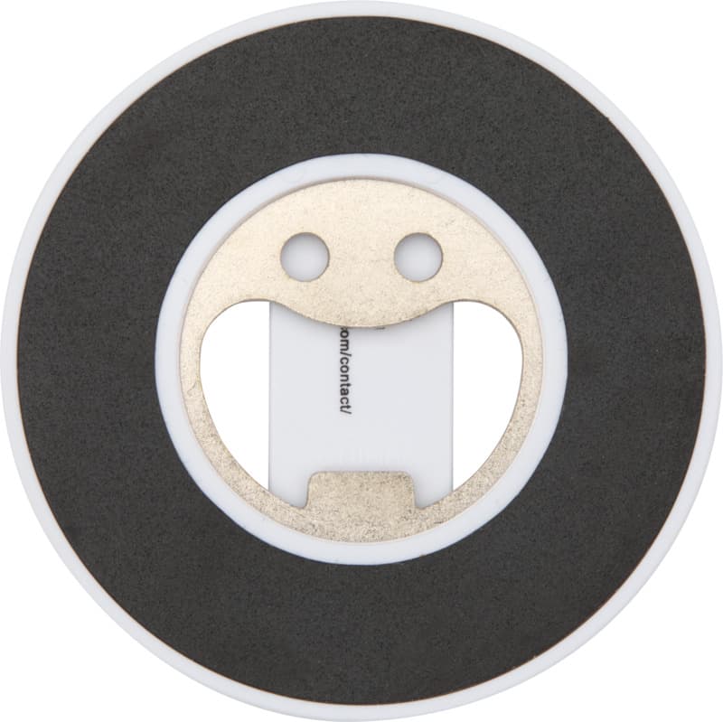 Ain recycled plastic magnetic phone stand with bottle opener  8