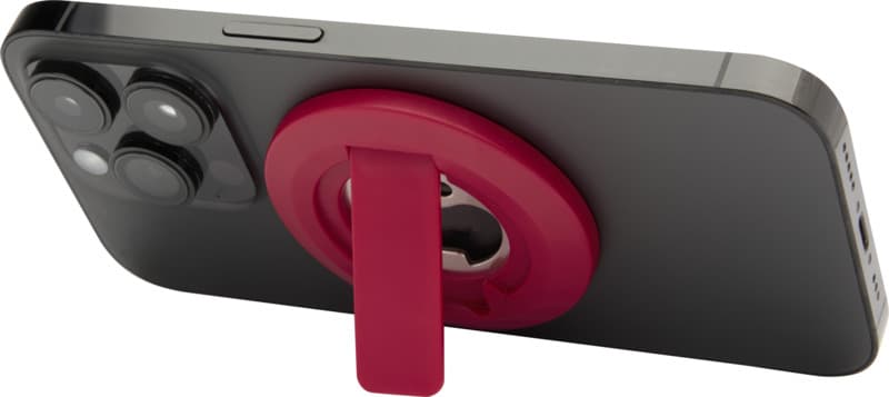 Ain recycled plastic magnetic phone stand with bottle opener  12