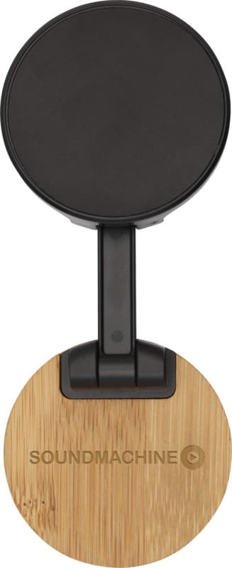 Alcor recycled plastic foldeable magnetic phone stand with bamboo details 8