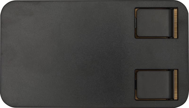 Alfirk recycled plastic foldeable desk phone stand with bamboo details 6