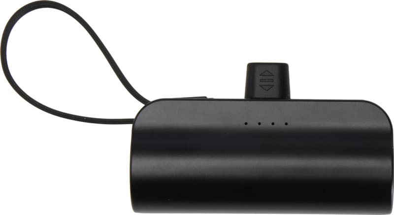 Alnair 5000 mAh 10W recycled plastic Type-C power bank with built-in flip stand and 2-in-1 cable 10