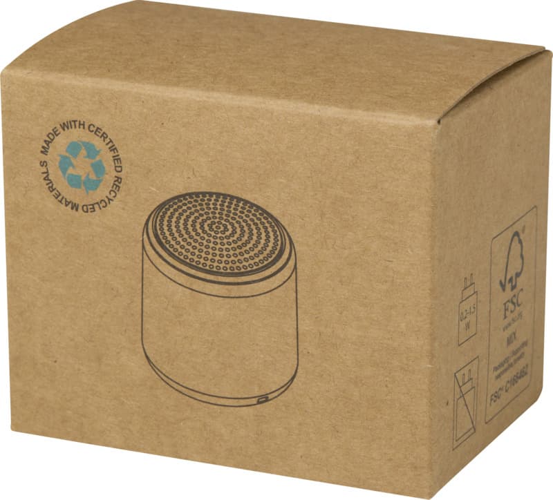 Velkis 3W recycled plastic wireless Bluetooth® speaker 6