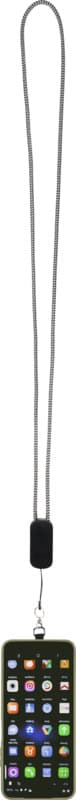 Anser recycled plastic smartphone lanyard with 27W 5-in-1 built-in cable 21