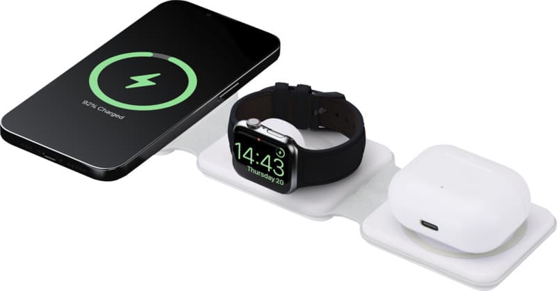 Armus 3-in-1 15W recycled plastic foldable wireless charger 7