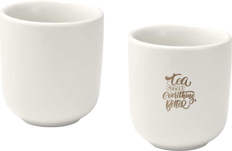 Male 90 ml ceramic espresso cups with matt finish - set of 2 12