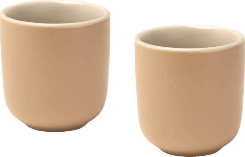 Male 90 ml ceramic espresso cups with matt finish - set of 2 1