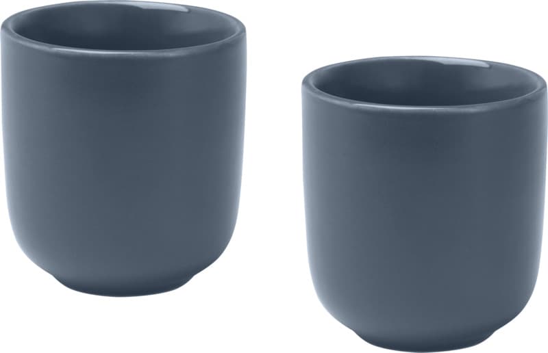 Male 90 ml ceramic espresso cups with matt finish - set of 2 5