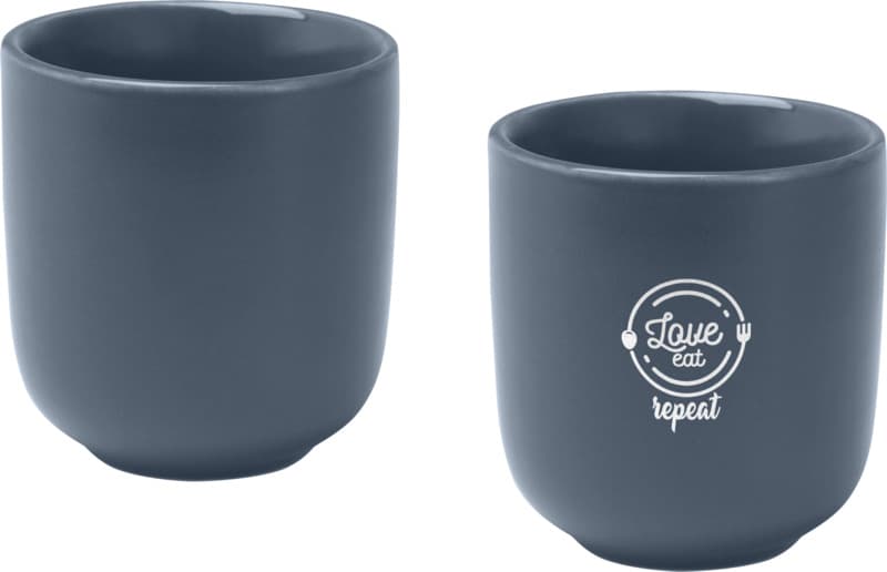 Male 90 ml ceramic espresso cups with matt finish - set of 2 8