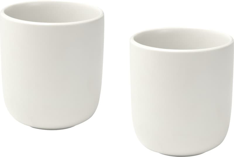 Male 200 ml ceramic cups with matt finish - set of 2 1