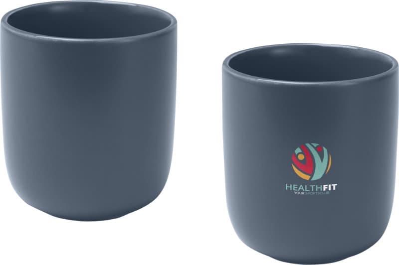 Male 200 ml ceramic cups with matt finish - set of 2 6