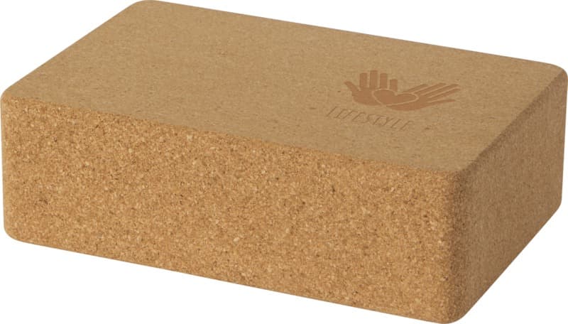 Trikona cork yoga brick 4