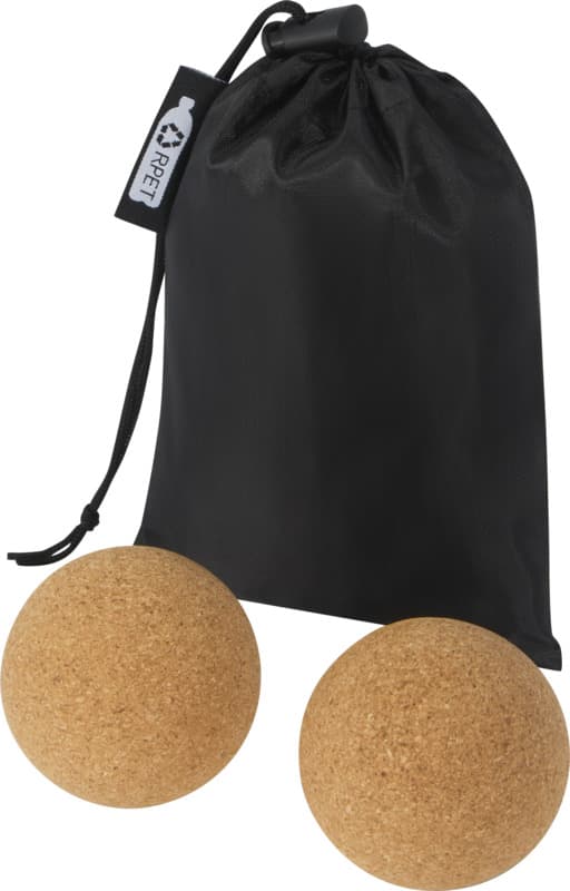 Trikona cork yoga ball - set of 2 1