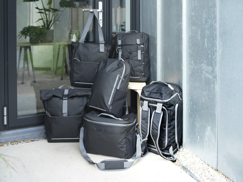 Aqua 15.6" GRS recycled water resistant laptop backpack 23L 7