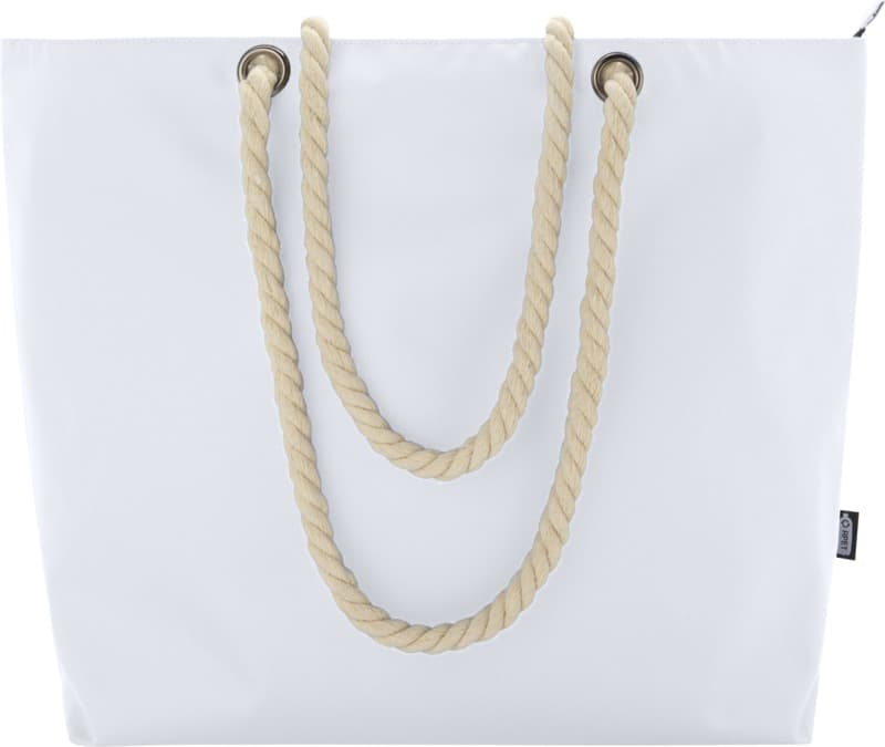 Panama GRS recycled beach cooler tote bag with cord handles 23L 2