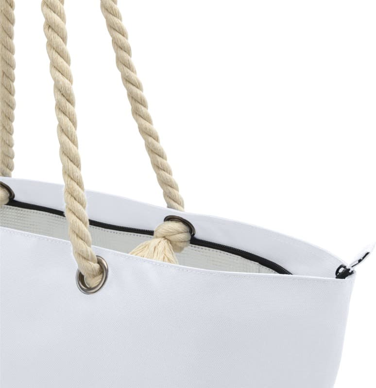 Panama GRS recycled beach cooler tote bag with cord handles 23L 6