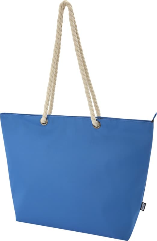 Panama GRS recycled beach cooler tote bag with cord handles 23L 8