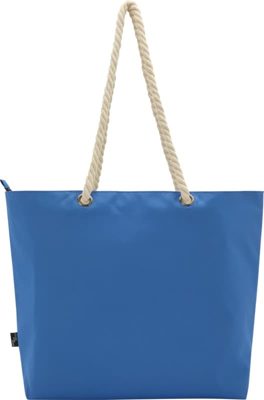 Panama GRS recycled beach cooler tote bag with cord handles 23L 10