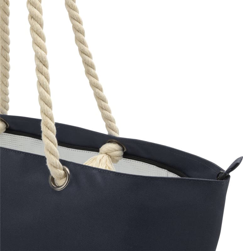 Panama GRS recycled beach cooler tote bag with cord handles 23L 20