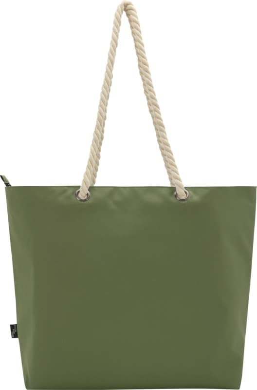 Panama GRS recycled beach cooler tote bag with cord handles 23L 24