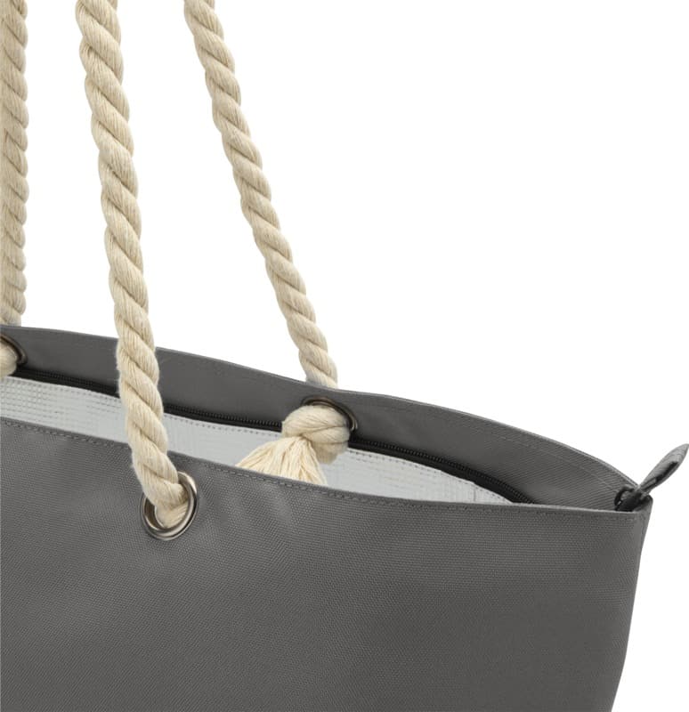 Panama GRS recycled beach cooler tote bag with cord handles 23L 34