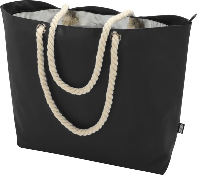 Panama GRS recycled beach cooler tote bag with cord handles 23L 39