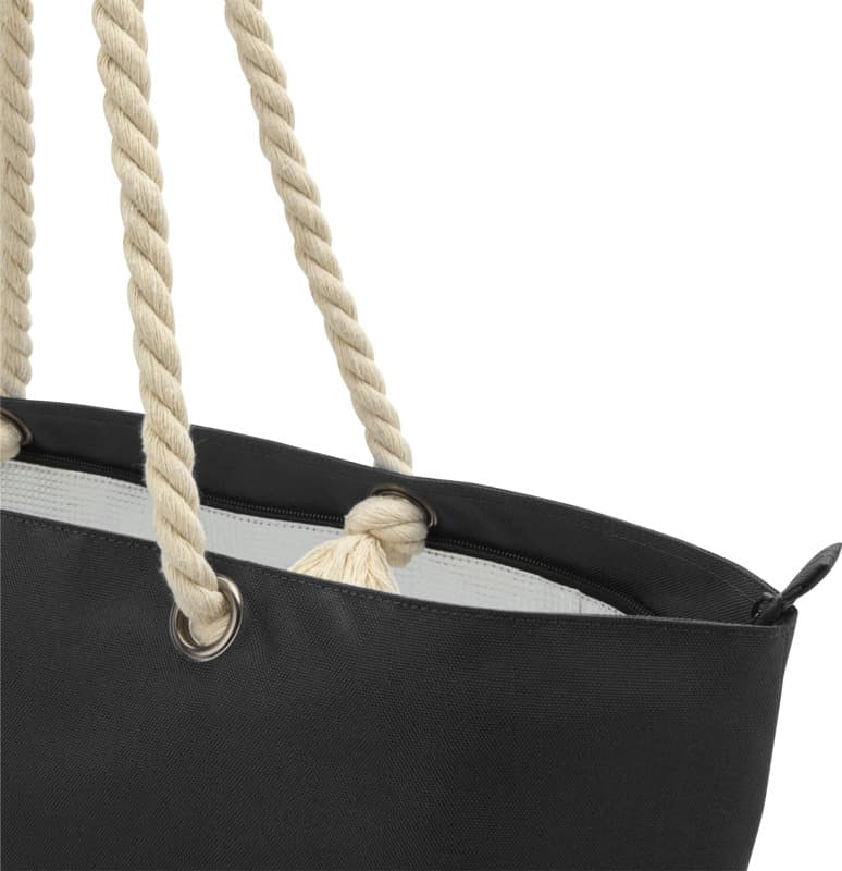 Panama GRS recycled beach cooler tote bag with cord handles 23L 41