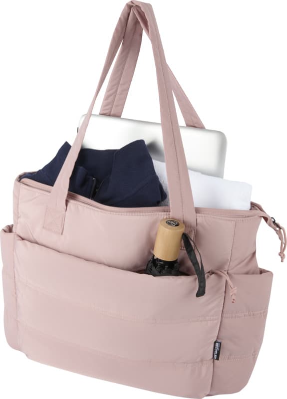 Puffer 15.6" GRS recycled laptop tote bag 18L  11