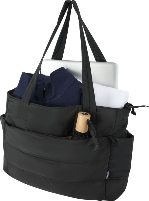 Puffer 15.6" GRS recycled laptop tote bag 18L  18
