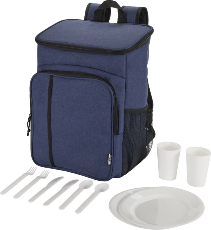 Tundra GRS recycled picnic cooler backpack with cutlery set 20L 12
