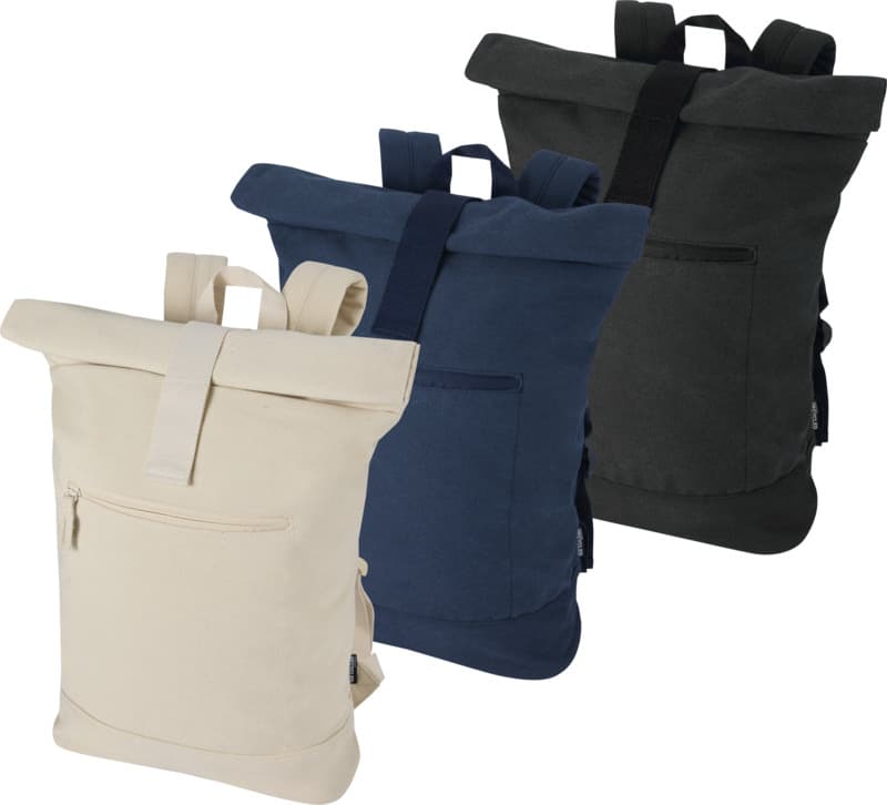 Recanvas 14” GRS recycled rolltop backpack 16L 7