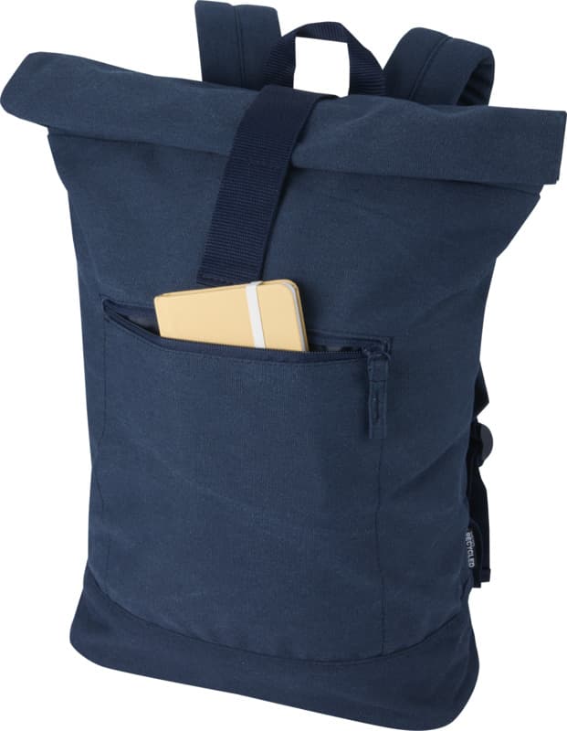 Recanvas 14” GRS recycled rolltop backpack 16L 12