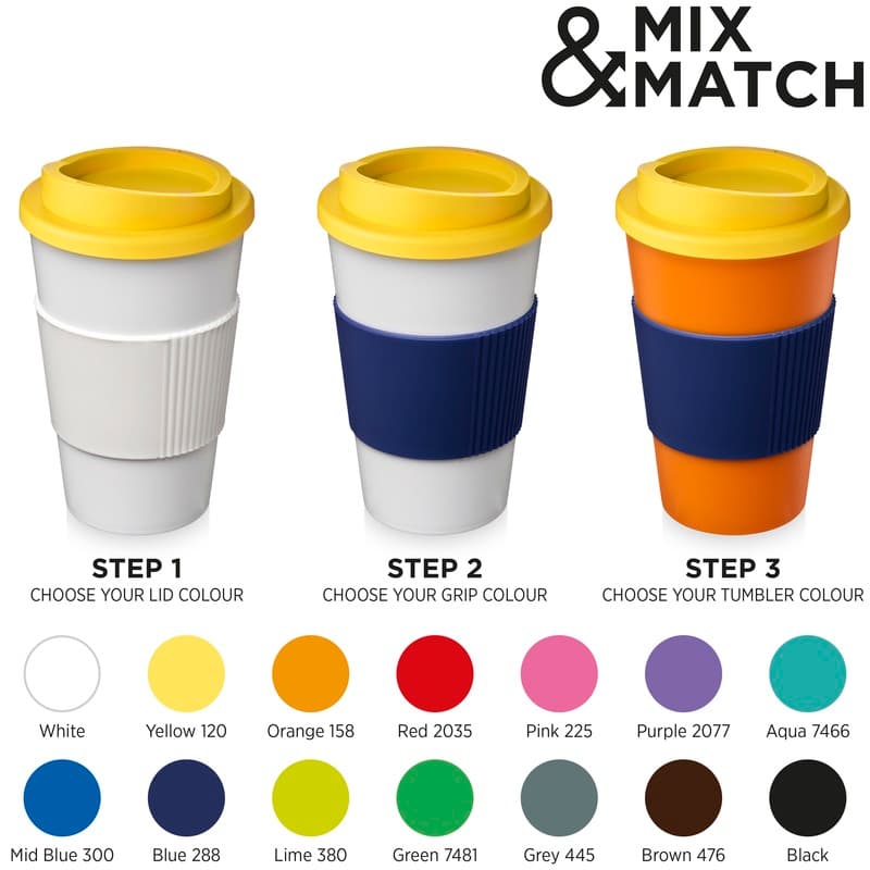 Americano® 350 ml insulated tumbler with grip 44