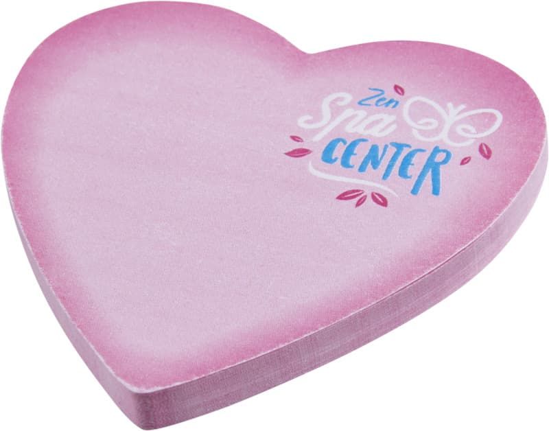 Sticky-Mate® heart-shaped recycled sticky notes 1