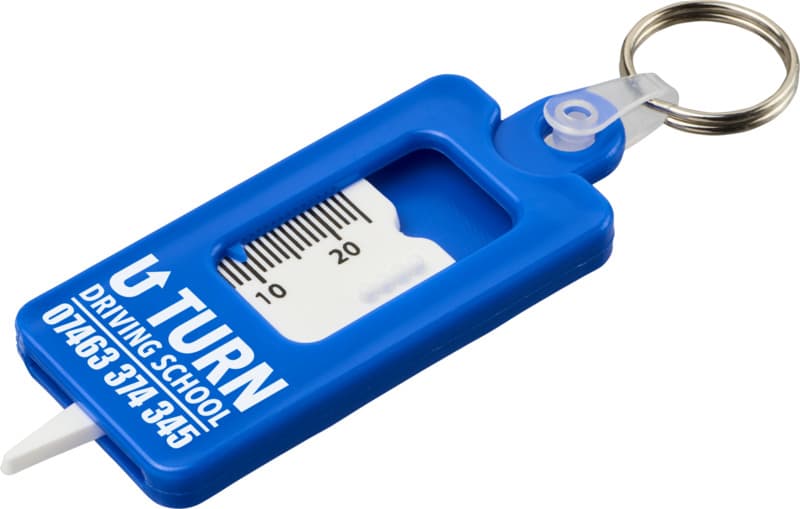 Kym recycled tyre tread check keychain 8