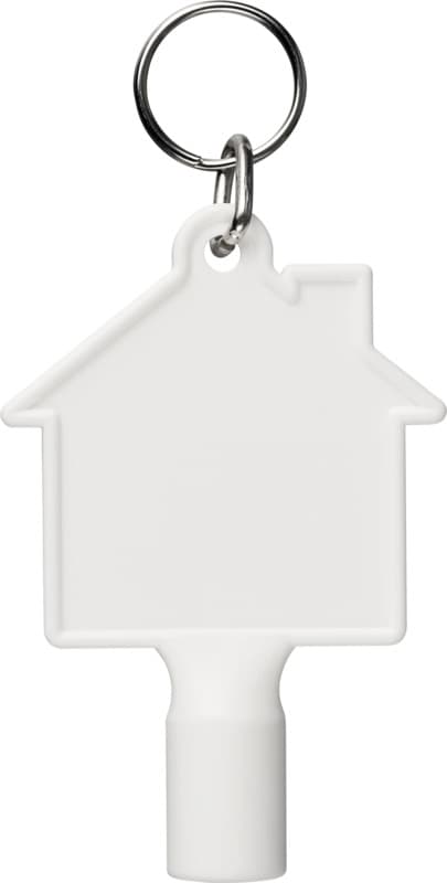 Maximilian house-shaped recycled utility key keychain 2